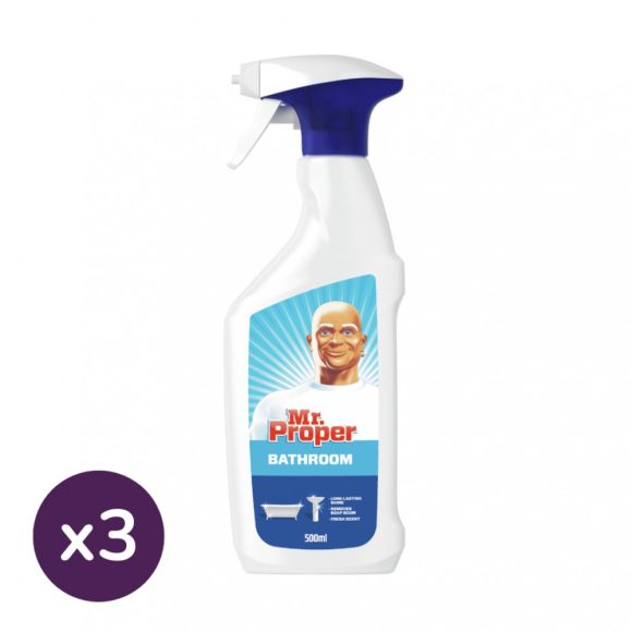 Mr. Proper fürdőszobai szórófejes tisztítószer (3x500 ml)