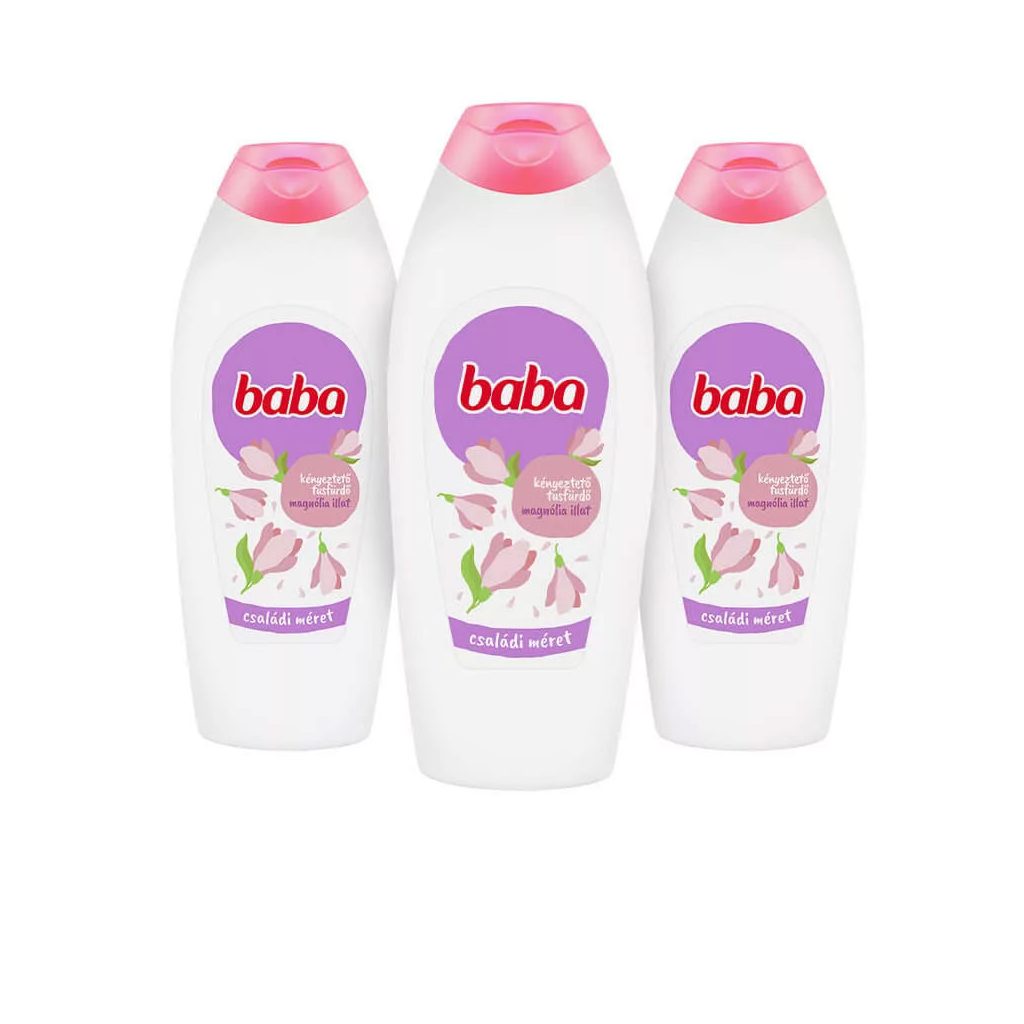 Baba tusfürdő magnólia illattal (3x750 ml)