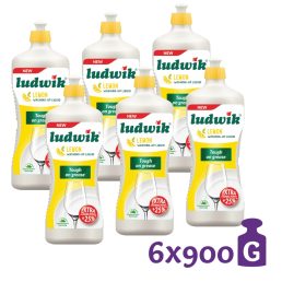 Ludwik citrom illatú mosogatószer (6x900 g)
