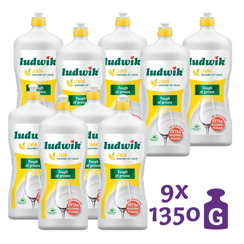 Ludwik mosogatószer citrom illattal (9x1350g)