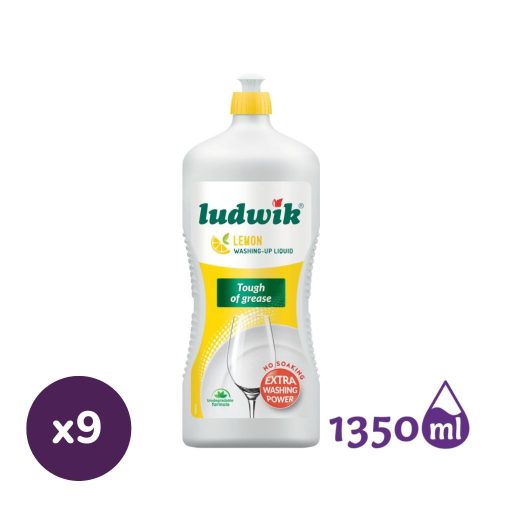 Ludwik mosogatószer citrom illattal (9x1350g)