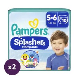  Pampers Splashers úszópelenka, méret: 5-6 (14 kg+), 1+1, 20 db + ajándék Mancs Őrjárat törölköző
