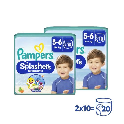 Pampers Splashers úszópelenka, méret: 5-6 (14 kg+), 1+1, 20 db