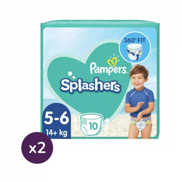 Pampers Splashers úszópelenka, méret: 5-6 (14 kg+), 1+1, 20 db