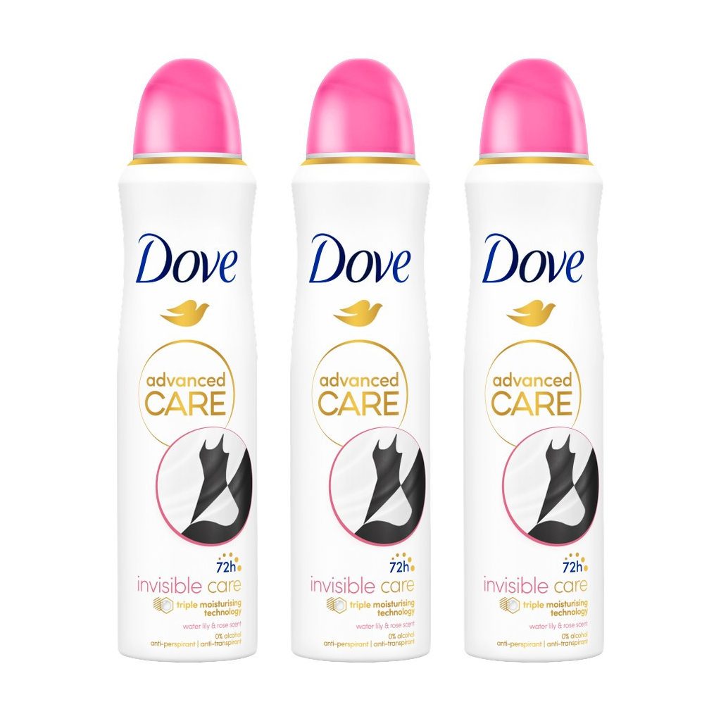 Dove Invisible Care izzadásgátló aeroszol (3x150 ml)