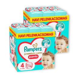   INGYENES SZÁLLÍTÁS - Pampers Premium Care Pants bugyipelenka 4, 9-15 kg 1+1 228 db