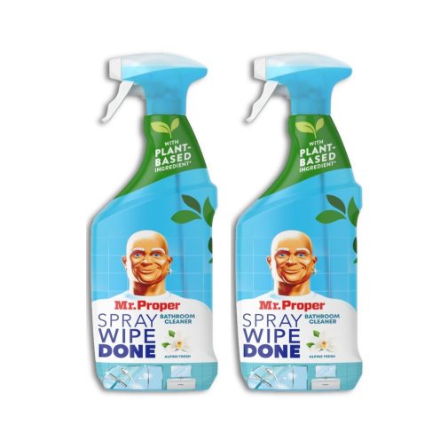 Mr. Proper Wipe Done Alpine Fresh fürdőszobai szórófejes tisztítószer (2x800 ml)