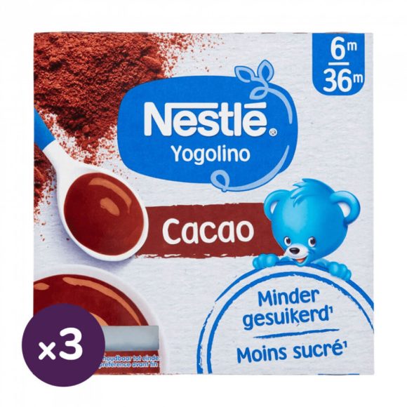 Nestlé Kakaós Yogolino babapuding 6-36 hónapos korig (12x100 g)