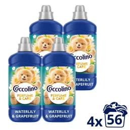   Coccolino Perfume & Care Waterlily & Grapefruit öblítő 4x1288 ml (224 mosás)