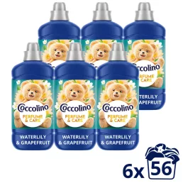   Coccolino Perfume & Care Waterlily & Grapefruit öblítő 6x1288 ml (336 mosás)