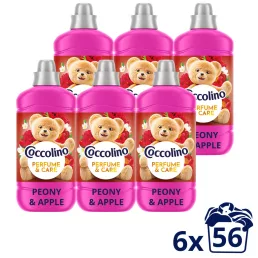   Coccolino Perfume & Care Peony & Apple öblítő 6x1288 ml (336 mosás)