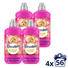   Coccolino Perfume & Care Tiare Flower & Red Fruits öblítő 4x1288 ml (224 mosás)
