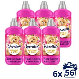   Coccolino Perfume & Care Tiare Flower & Red Fruits öblítő 6x1288 ml (336 mosás)