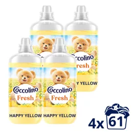   Coccolino Fresh Happy Yellow öblítő 4x1403 ml (244 mosás)