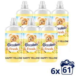   Coccolino Fresh Happy Yellow öblítő 6x1403 ml (366 mosás)