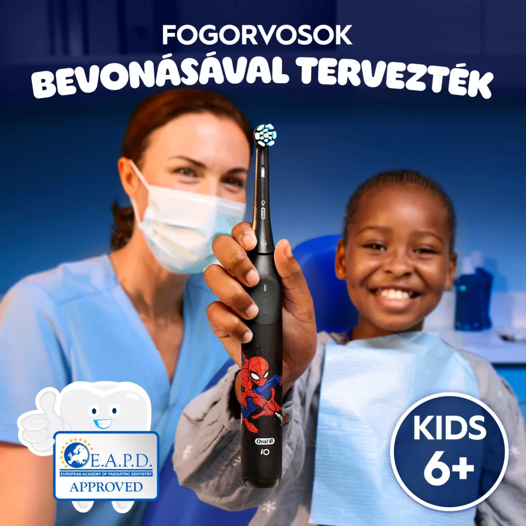 INGYENES SZÁLLÍTÁS - Oral-B iO Kids Pókember fogkefefej (2x4 db)