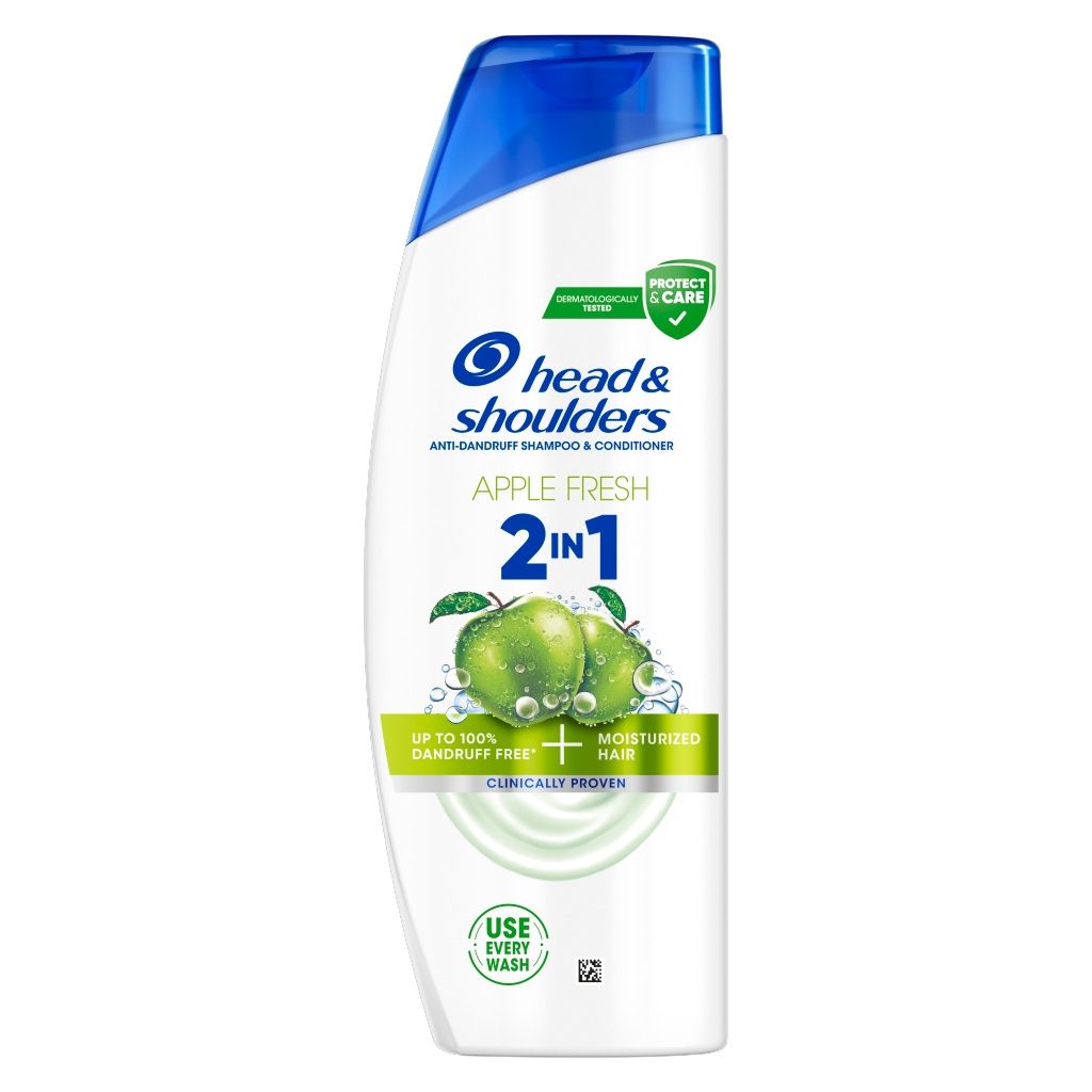 Head & Shoulders Apple Fresh 2az1-ben korpásodás elleni sampon (2x330 ml)