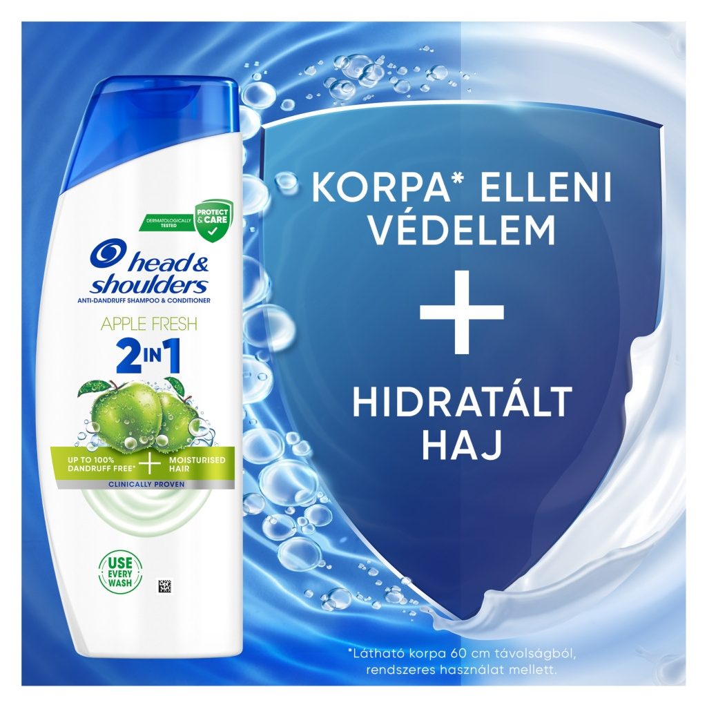 Head & Shoulders Apple Fresh 2az1-ben korpásodás elleni sampon (2x330 ml)