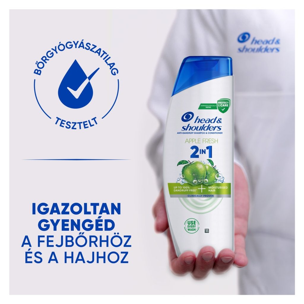 Head & Shoulders Apple Fresh 2az1-ben korpásodás elleni sampon (2x330 ml)