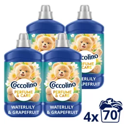   Coccolino Perfume & Care Waterlily & Grapefruit öblítő 4x1610 ml (280 mosás)
