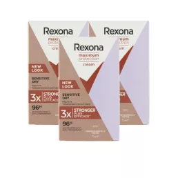   Rexona Maximum Protection Sensitive női izzadásgátló krém (3x45 ml)