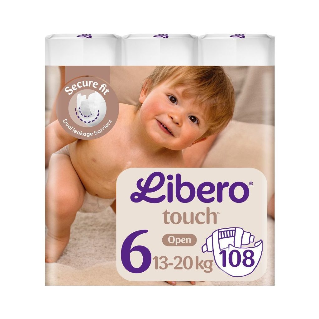 Libero Touch 6 pelenka, 13-20 kg, 108 db