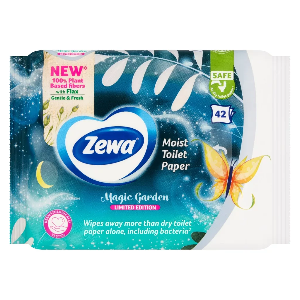 Zewa Magic Garden illatosított nedves toalettpapír (3x42 db)