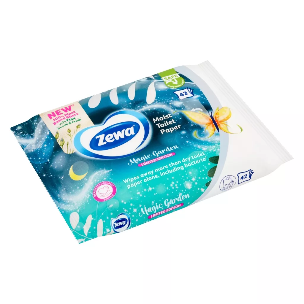 Zewa Magic Garden illatosított nedves toalettpapír (3x42 db)