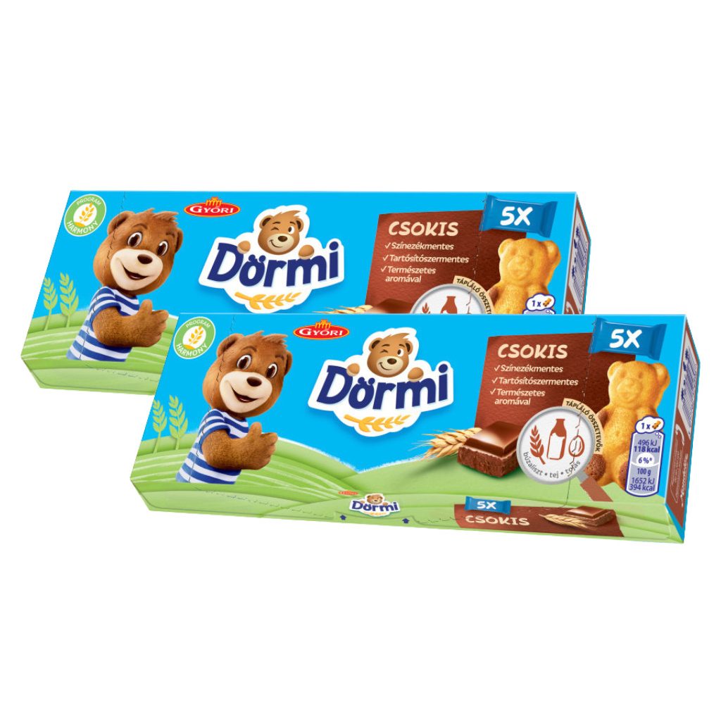 Dörmi csokoládés krémmel töltött puha piskóta (10x30 g)