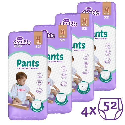 Violeta Double Care Pants bugyipelenka 4, 9-15 kg, HAVI PELENKACSOMAG 208 db + ajándék pelenkázó alátét