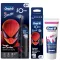 Oral-B Kids Pókember elektromos fogkefe utazótokkal + Oral-B Pro Kids Pókember pótfej csomag (4 db) + Oral-B Pro Junior fogkrém 6-12 éves korig (75 ml)