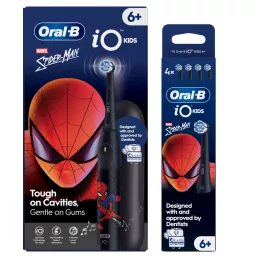   Oral-B Kids Pókember elektromos fogkefe utazótokkal + Oral-B Pro Kids Pókember pótfej csomag (4 db)