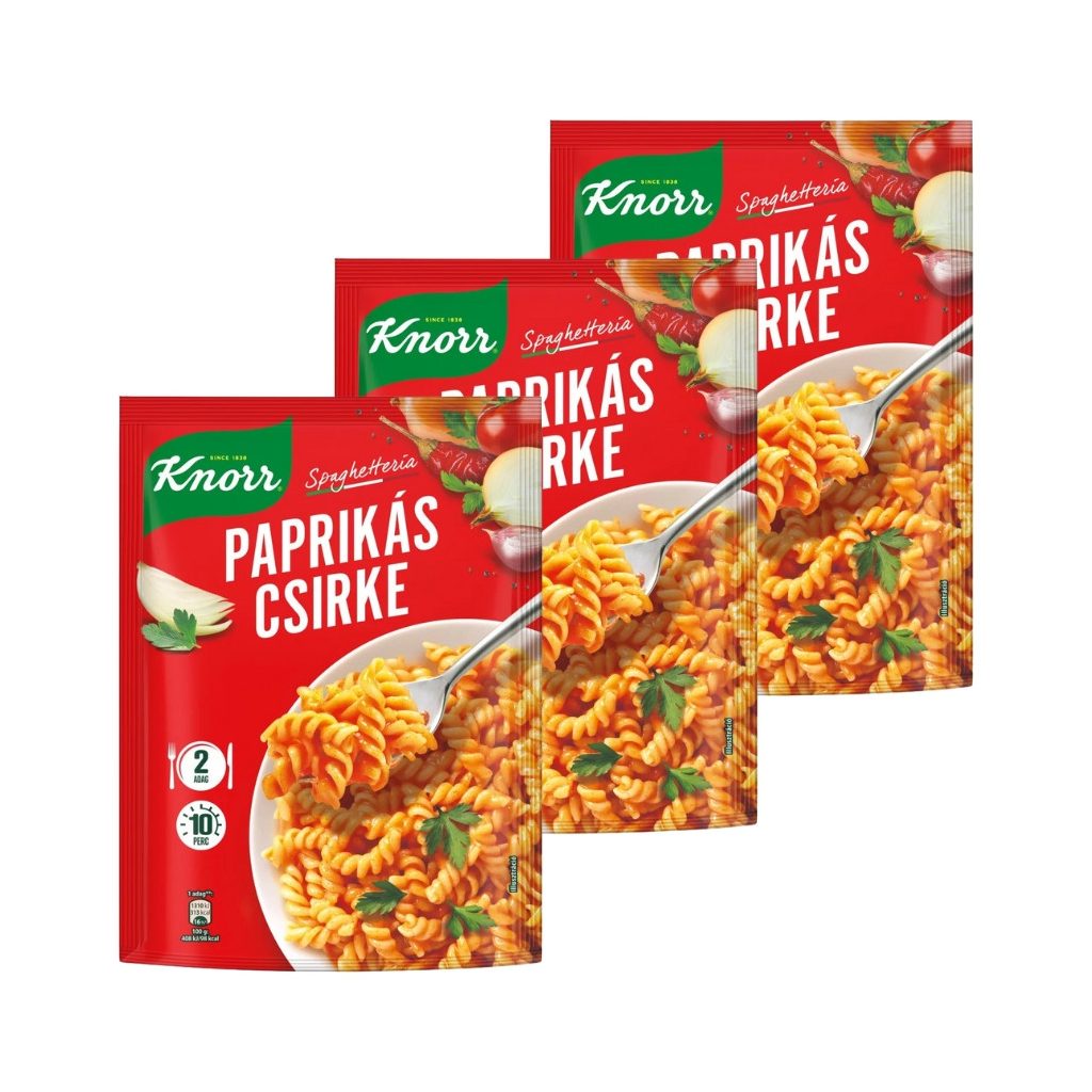 Knorr Tésztás készétel Paprikás csirkés (3x168 g)
