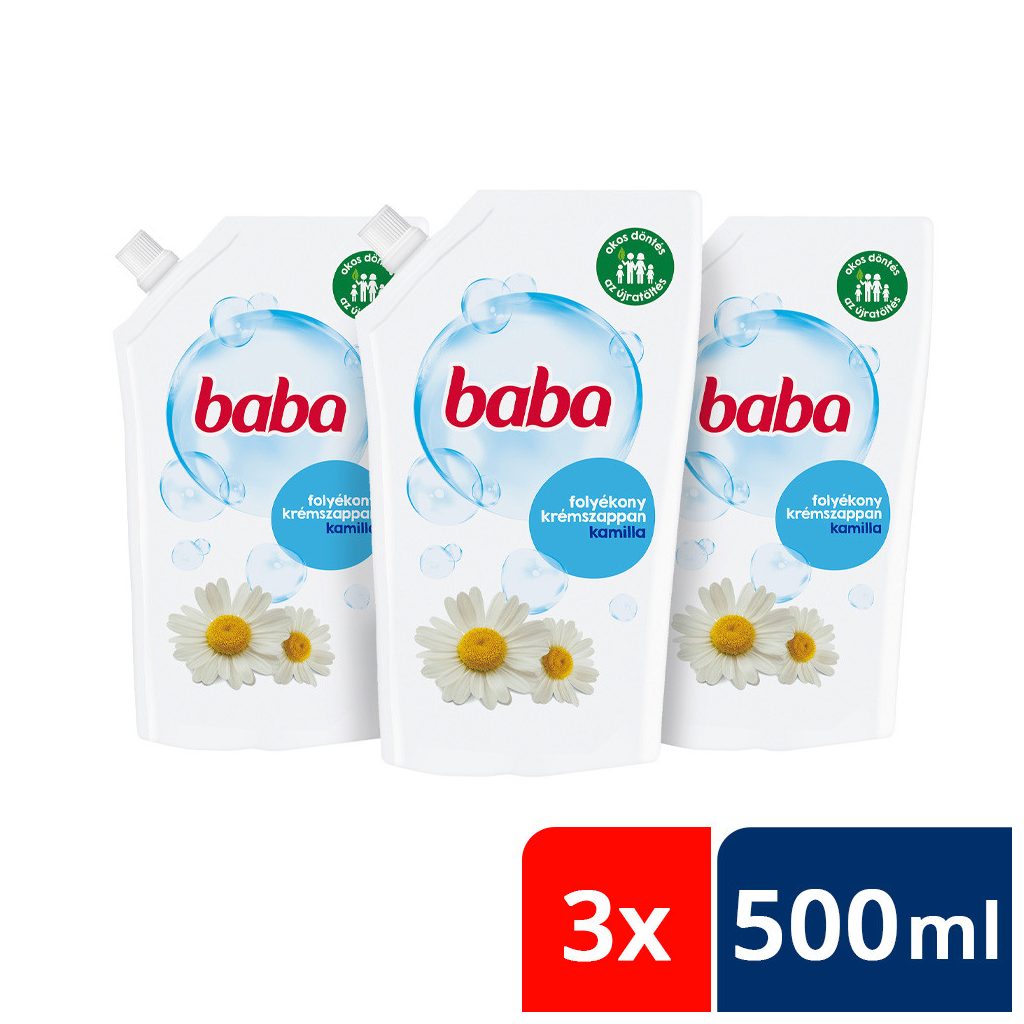 Baba folyékony szappan utántöltő kamillával (3x500 ml)