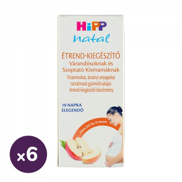 Hipp Natal étrend-kiegészítő várandósoknak és szoptató kismamáknak (6x200 ml)
