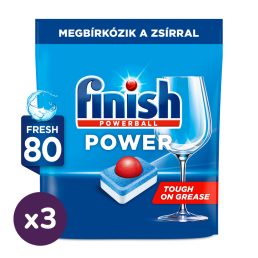 Finish Power All in 1 mosogatógép-tabletta (3x80 db)