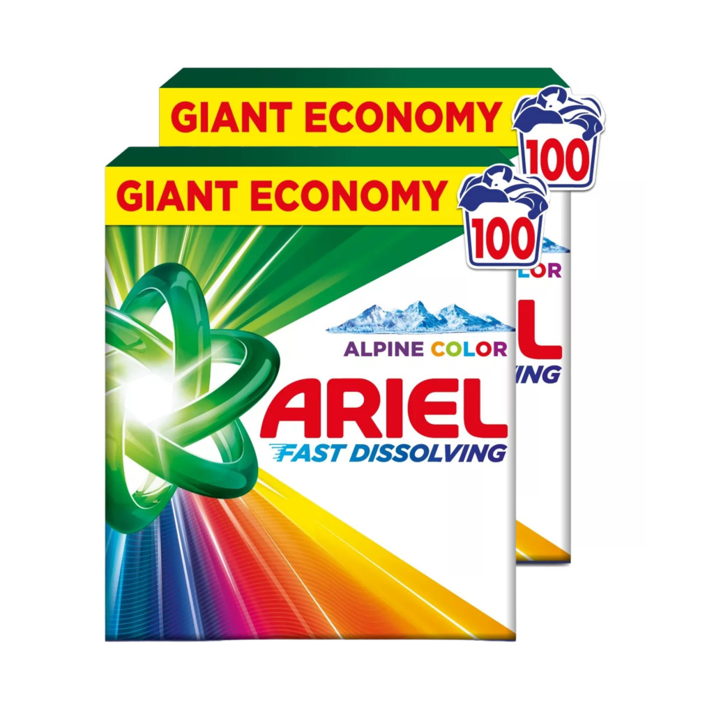 INGYENES  SZÁLLÍTÁS - Ariel Color mosópor 2x5,5 kg (200 mosás)