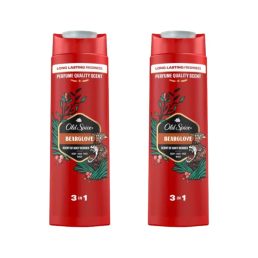   Old Spice Bearglove 3 az 1-ben tusfürdő és sampon (2x400 ml)