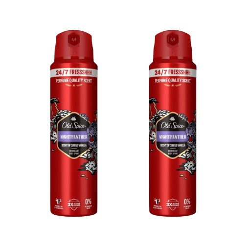 Old Spice Night Panther dezodor spray férfiaknak (2x200 ml)