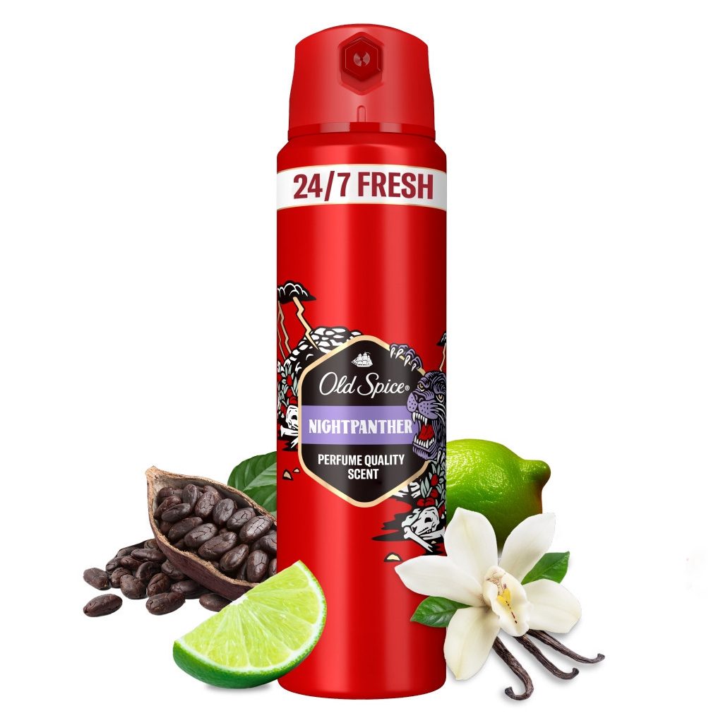 Old Spice Night Panther dezodor spray férfiaknak (3x200 ml)