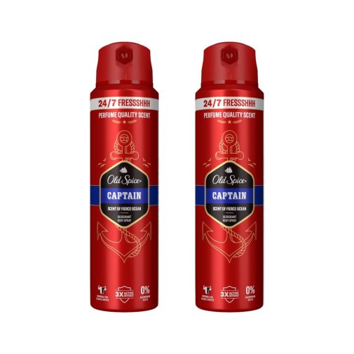 Old Spice Captain dezodor spray férfiaknak (2x200 ml)
