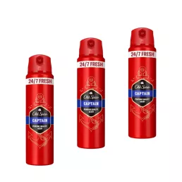 Old Spice Captain dezodor spray férfiaknak (3x200 ml)