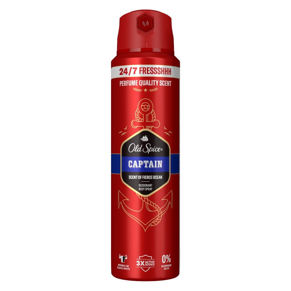 Old Spice Captain dezodor spray férfiaknak (3x200 ml)