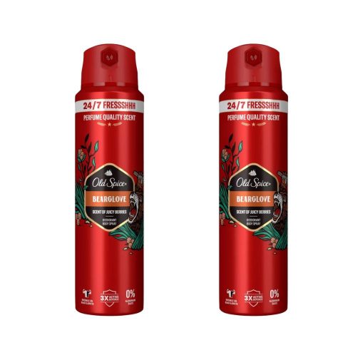 Old Spice Bearglove dezodor spray férfiaknak (2x200 ml)