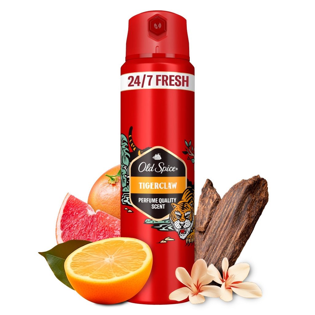 Old Spice Tiger Claw dezodor spray férfiaknak (3x200 ml)