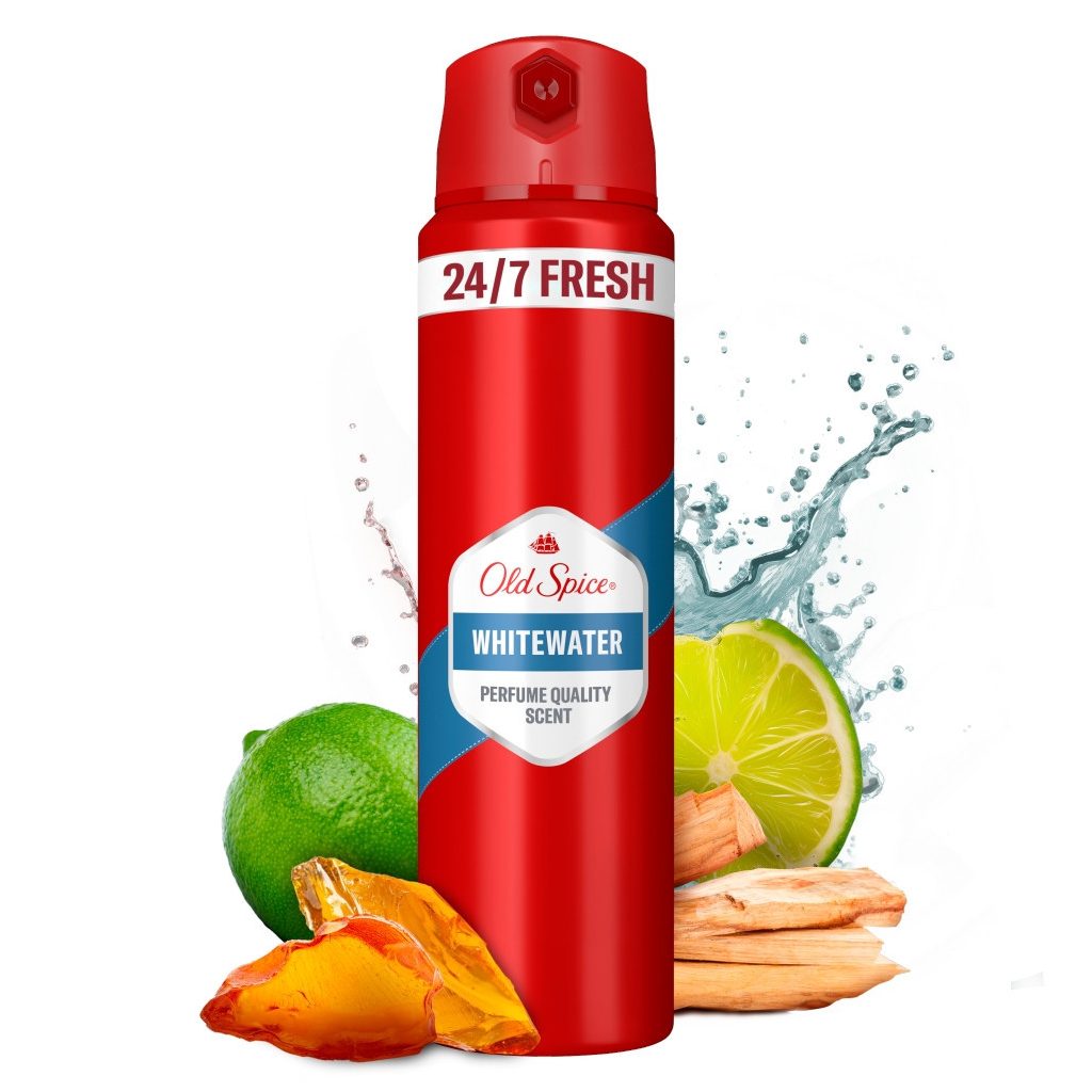 Old Spice Whitewater dezodor spray férfiaknak (3x200 ml)