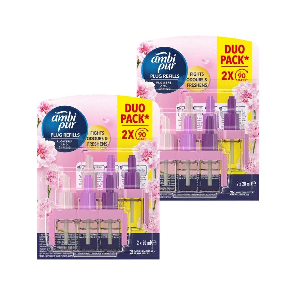 Ambi Pur 3Volution Elektromos Légfrissítő-utántöltő Flowers & Spring (4x20 ml)