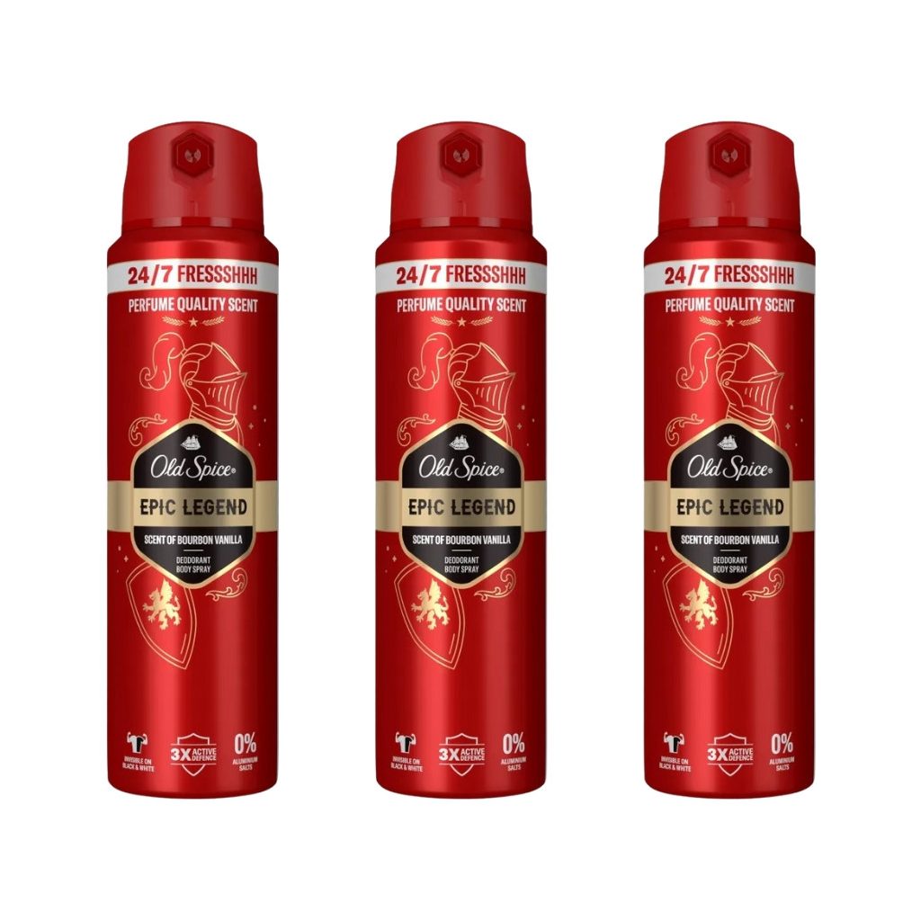 Old Spice Epic Legend dezodor spray férfiaknak (3x200 ml)
