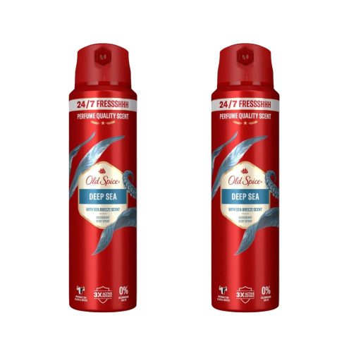 Old Spice Deep Sea dezodor spray férfiaknak (2x200 ml)