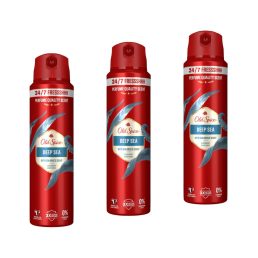 Old Spice Deep Sea dezodor spray férfiaknak (3x200 ml)